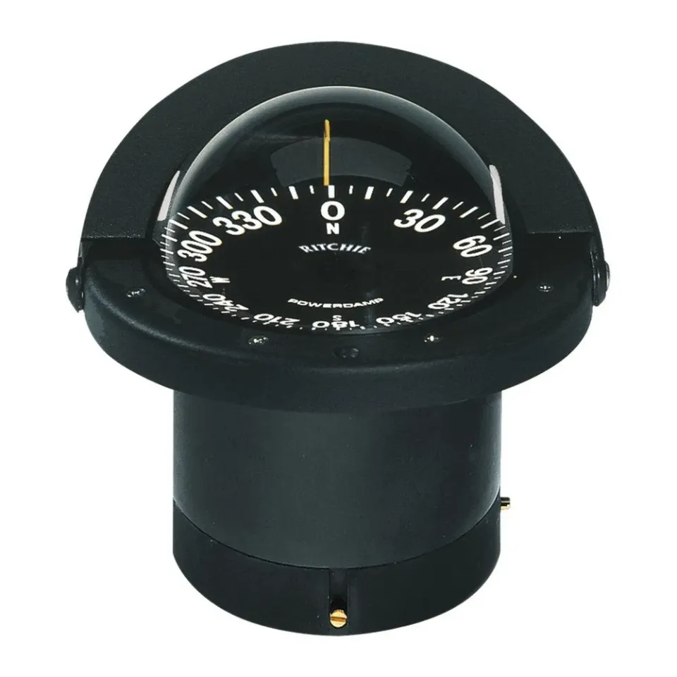 Ritchie Navigator compas encastré 4"1/2 noir éclairage LED