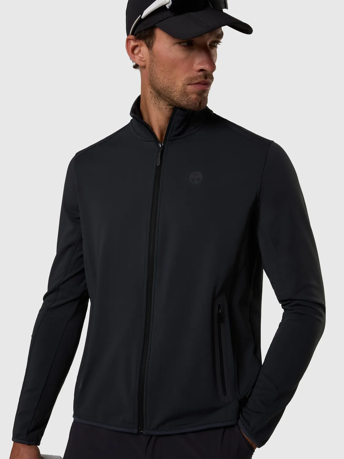 North Sails sweat polaire zippé micro-fleece phantom