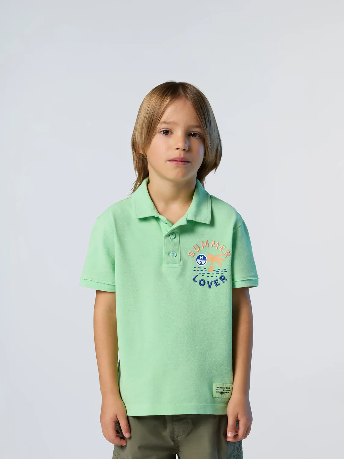 North Sails polo enfant palmiers coton bio