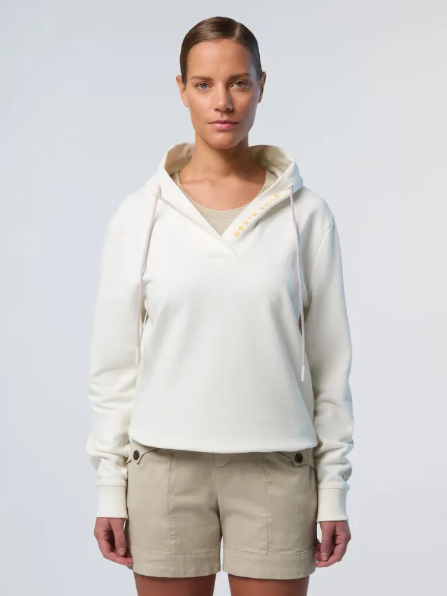 North Sails sweat capuche col V coton imprimé