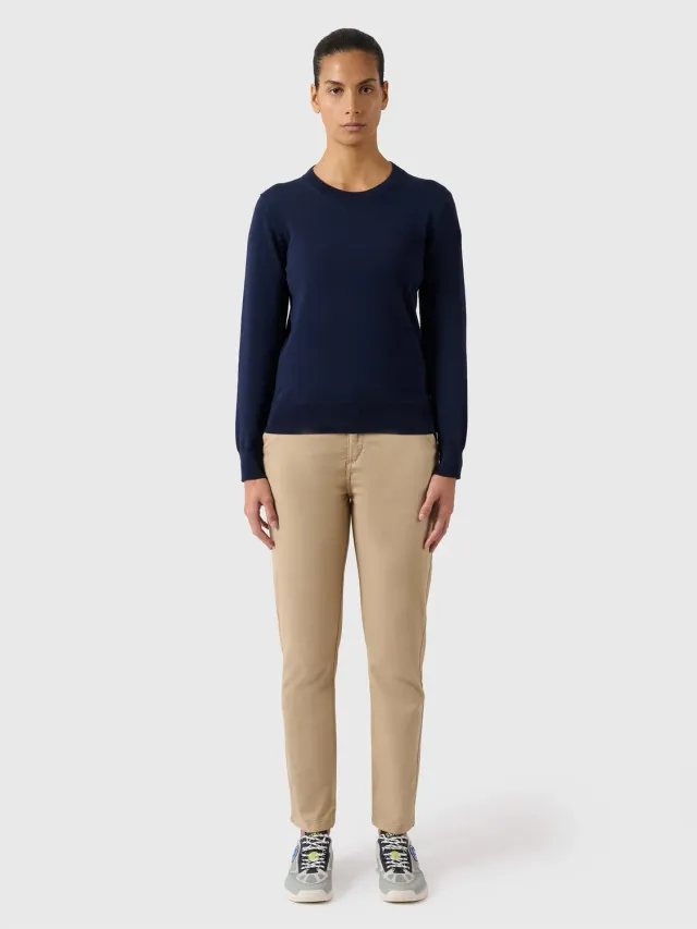 North Sails Crew Neck Knit pull femme bleu marine