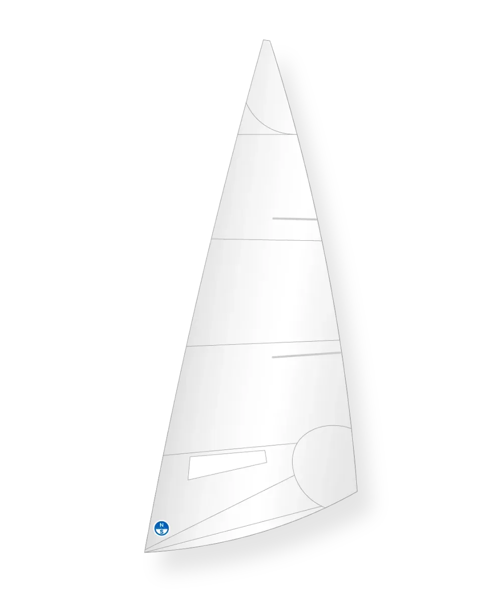 North Sails Bullseye foc de régate Dacron 3.8