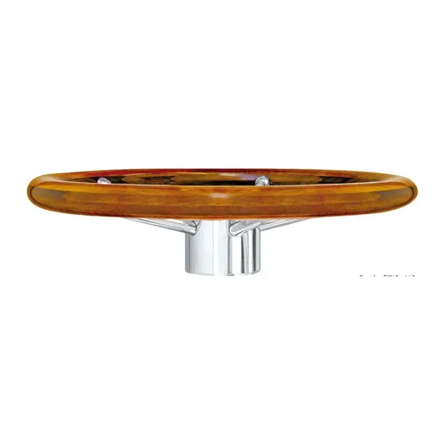 Osculati barre à roue teck 350 mm inox