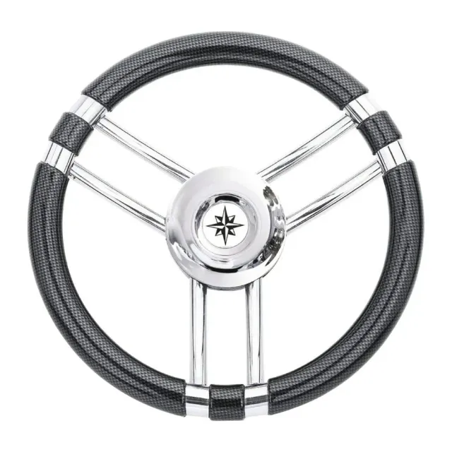 Easysea Volant carbone 350 mm inox laqué