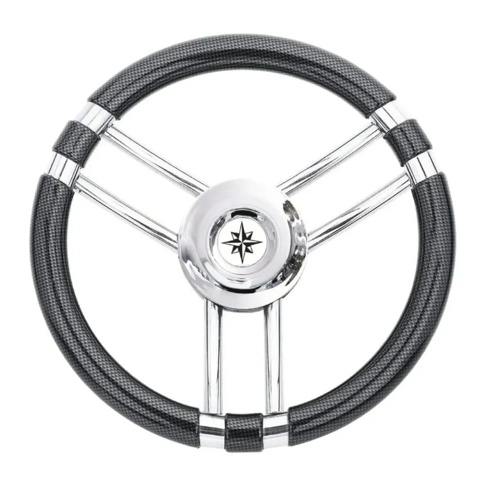 Easysea Volant carbone 350 mm inox laqué