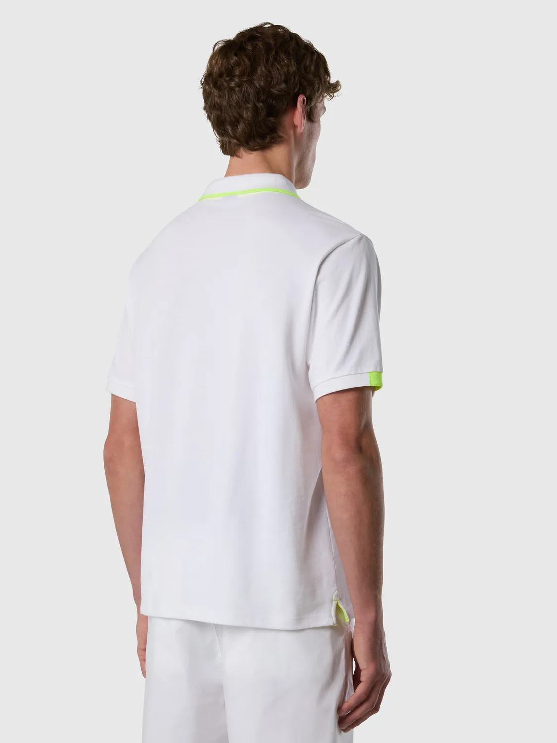 North Sails polo piqué coton bio accents néon homme
