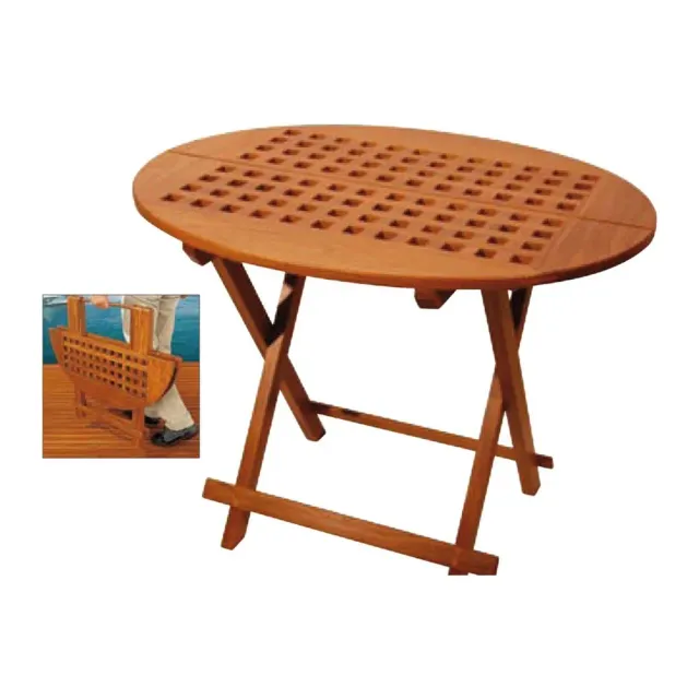 Easysea ARC table teck ovale 80x65 cm cockpit
