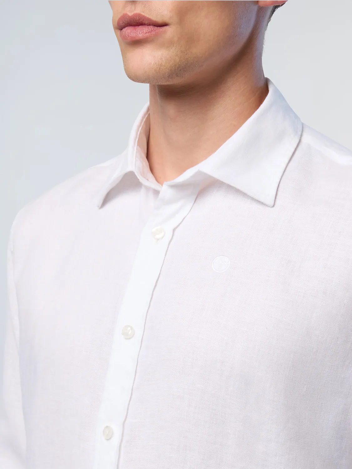 North Sails Chemise lin European Flax logo brodé