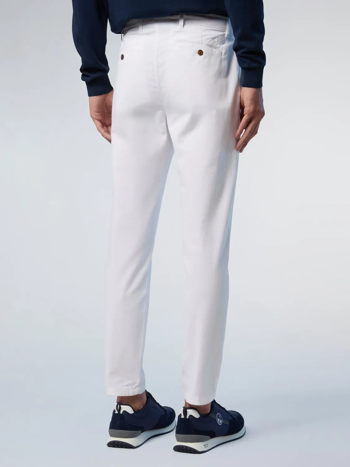 North Sails Defender chino gabardine slim bleu marine homme