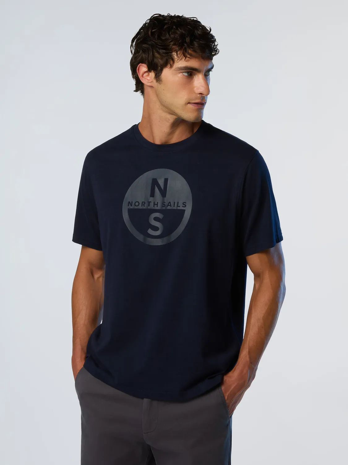 North Sails T-shirt maxi print col rond coton bio