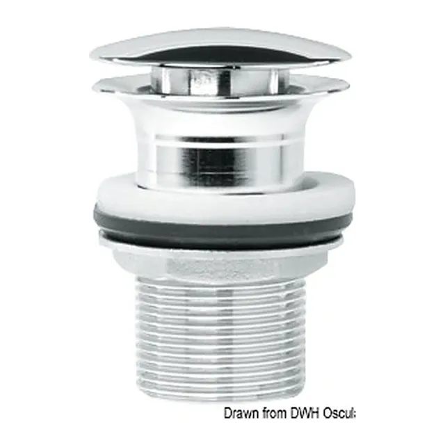 easysea bonde évier laiton chromé 75 mm 1"1/4