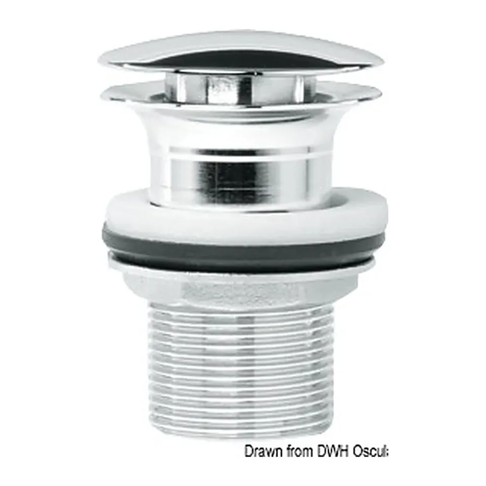 easysea bonde évier laiton chromé 75 mm 1"1/4