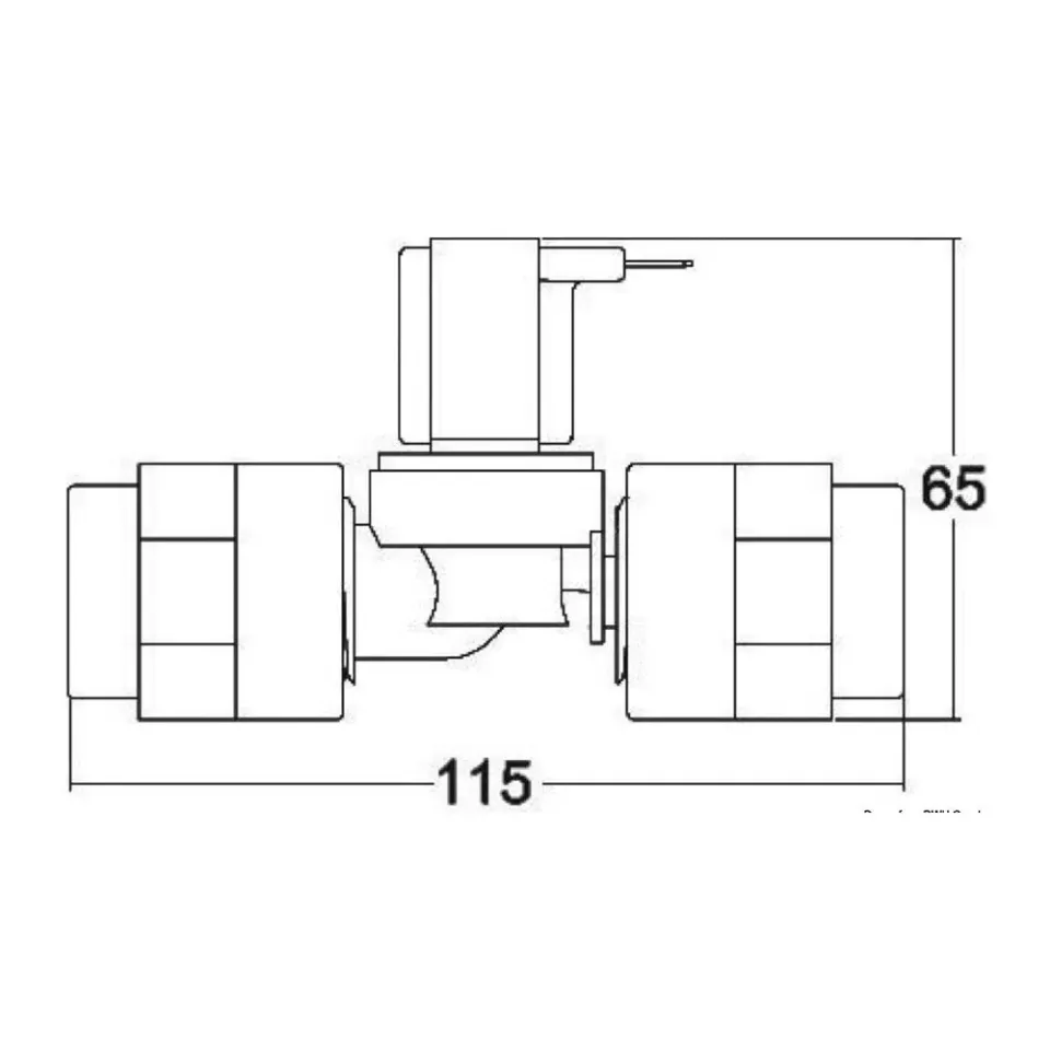 Tecma électrovanne plastique WC 12 V