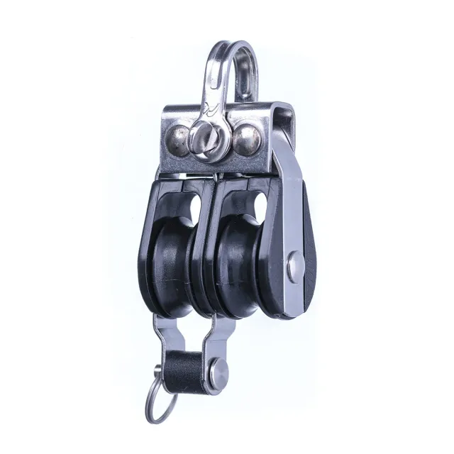 RWO R5112 poulie double à billes 6 mm avec ringot