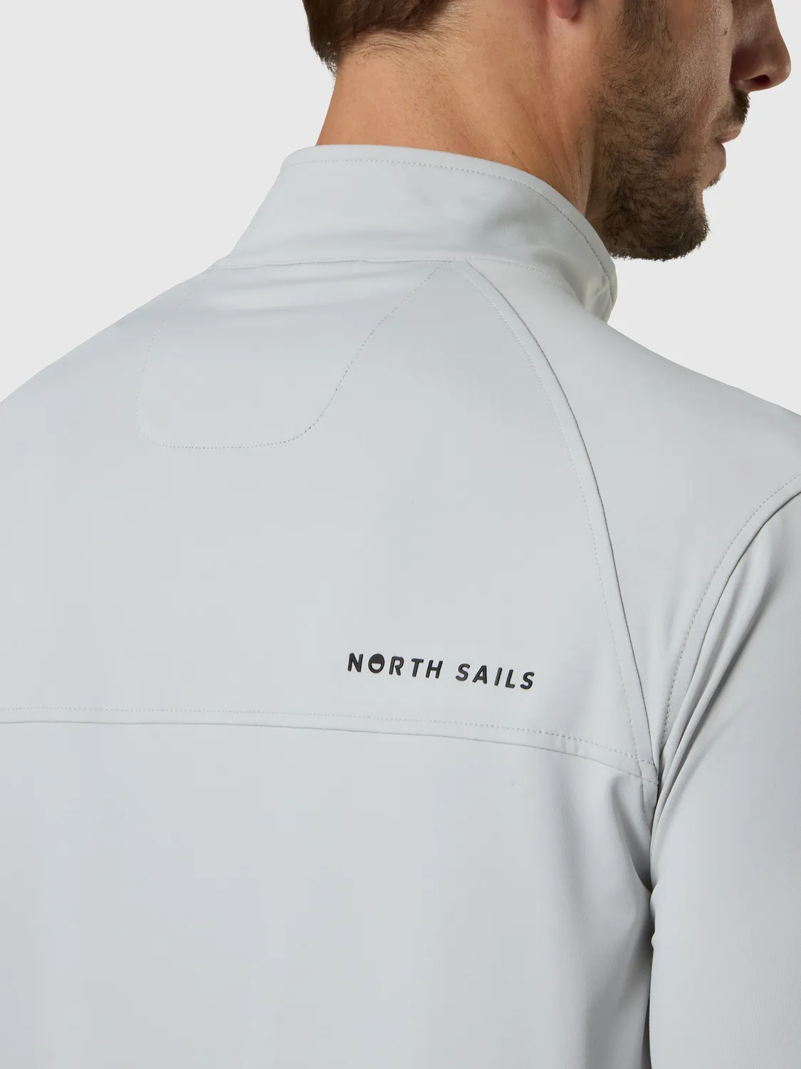 North Sails sweat demi-zip anti-UV gris homme