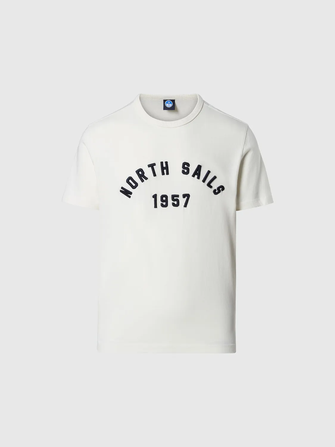 North Sails T-shirt délavé vintage coton bio épais