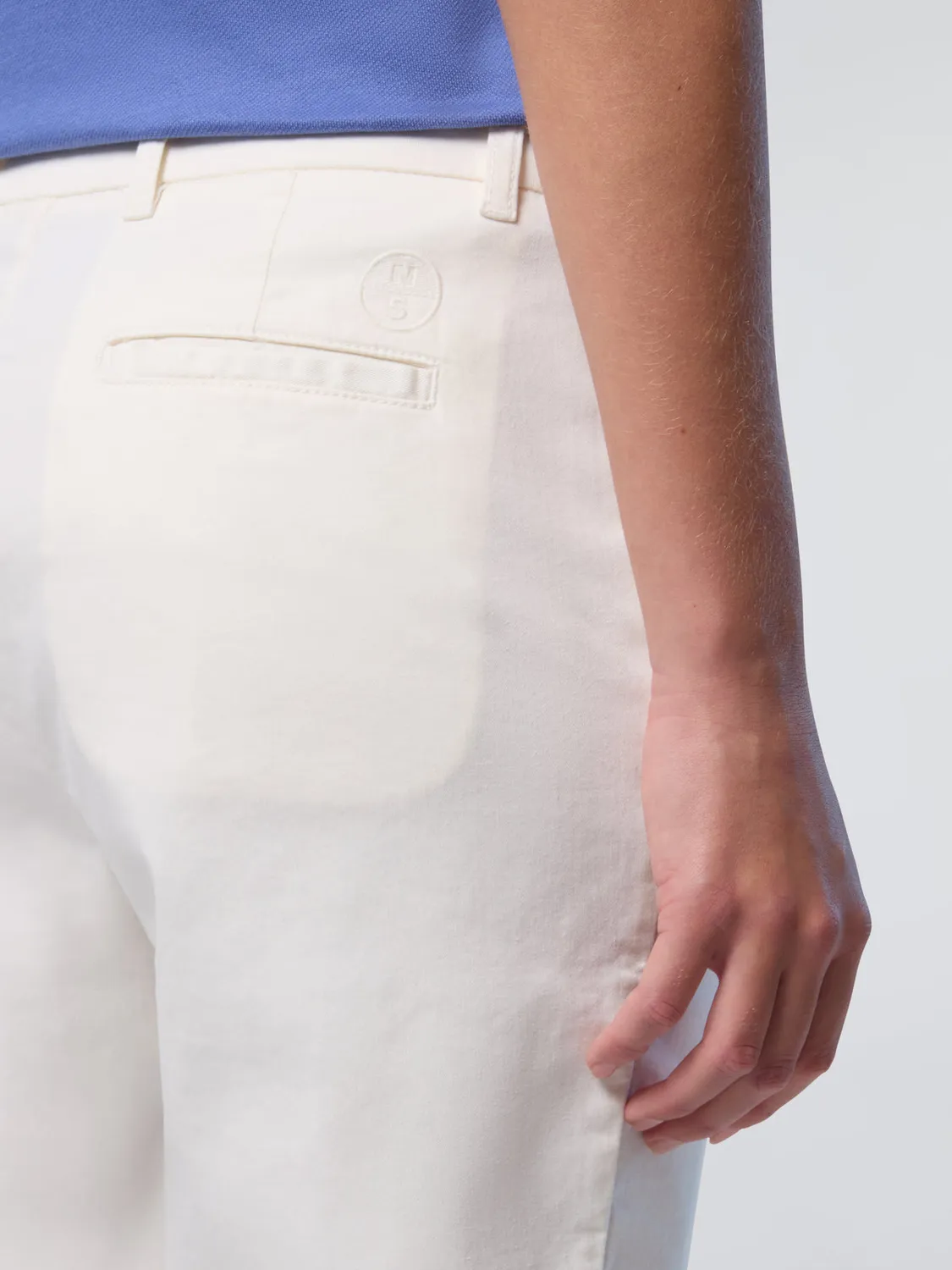 North Sails chino slim stretch gabardine coton bio