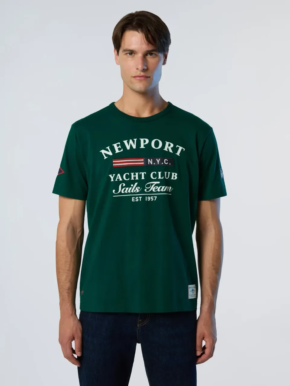 North Sails Sailing Print t-shirt Forest Biome