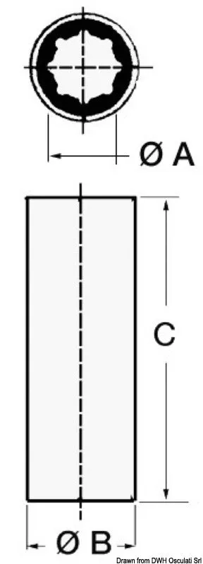 easysea bague ligne d'arbre 28 mm caoutchouc