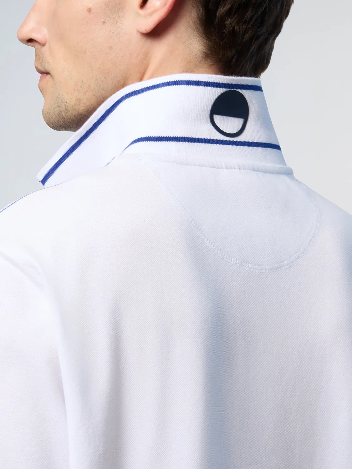 North Sails polo col rayé coton bio stretch