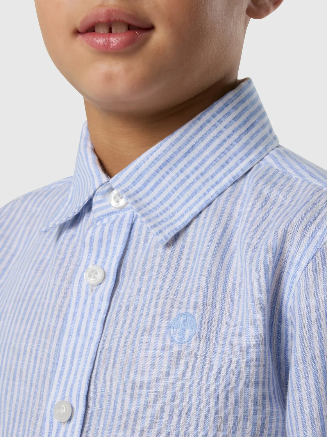 North Sails chemise lin rayée manches longues