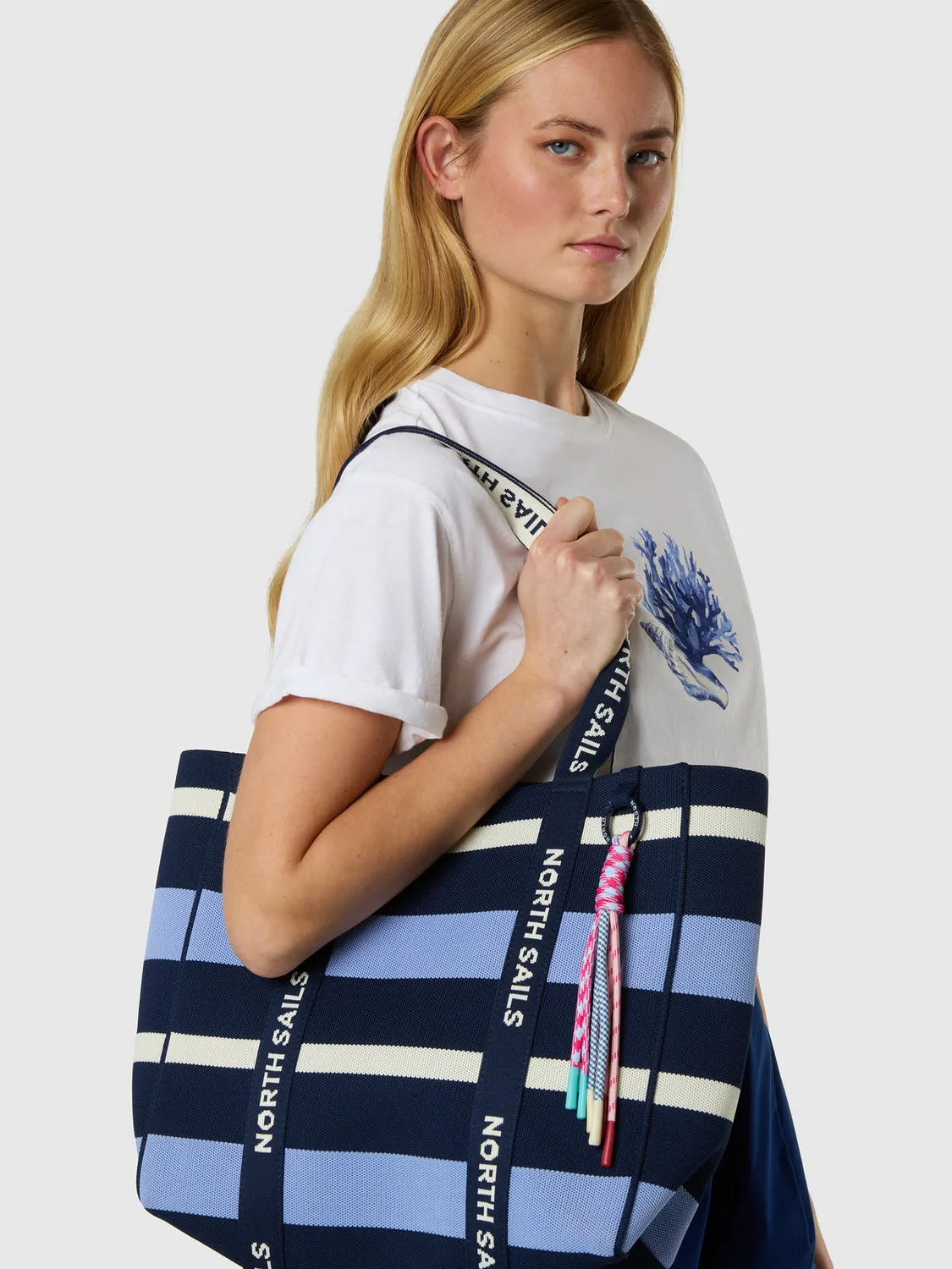 North Sails t-shirt coquillage coton jersey bleu