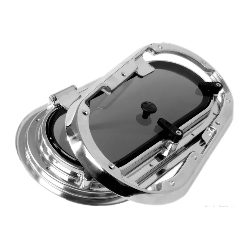 Bomar Flagship hublot ovale 438x210 inox fumé