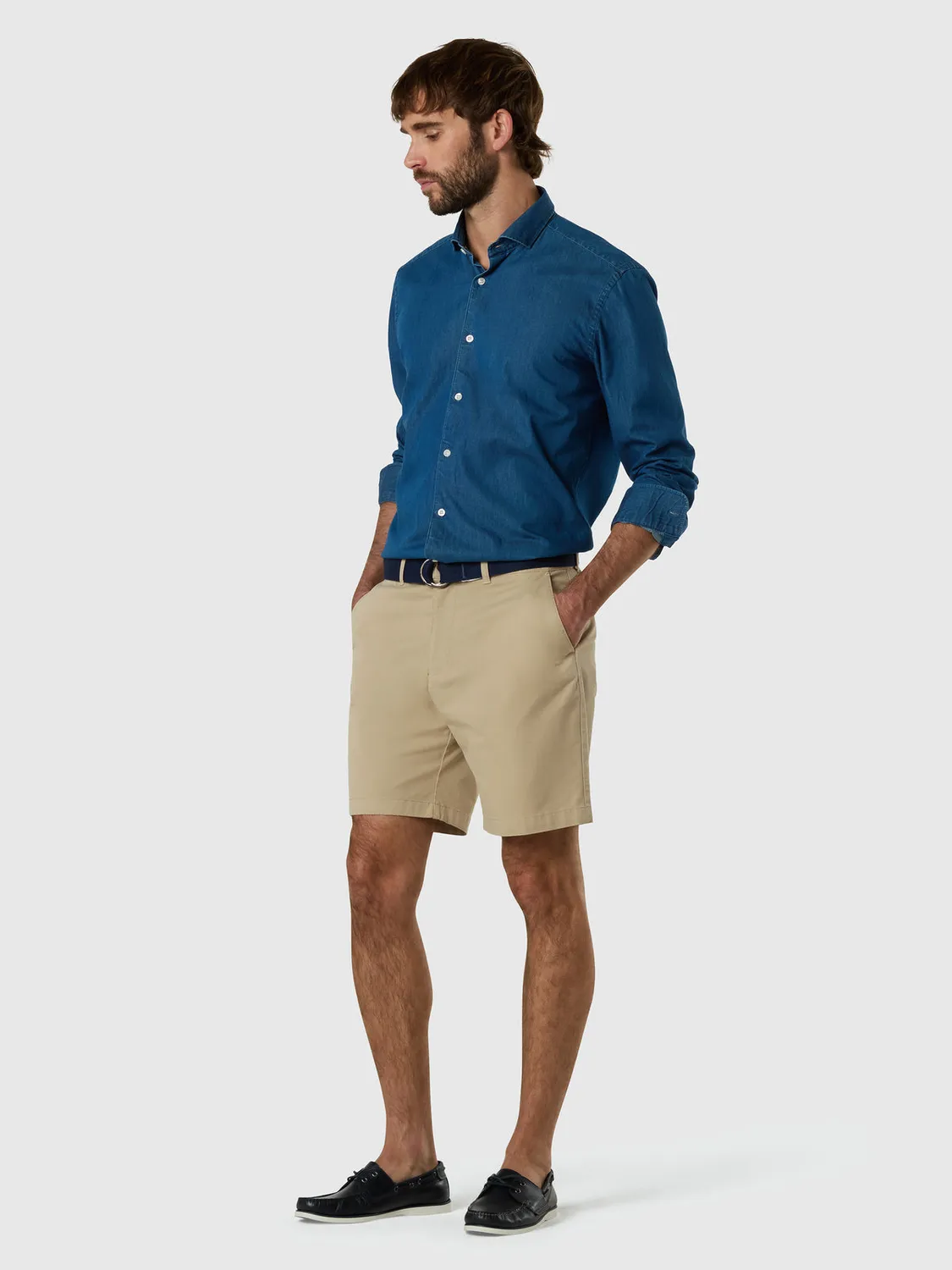 North Sails short chino gabardine stretch coton bio