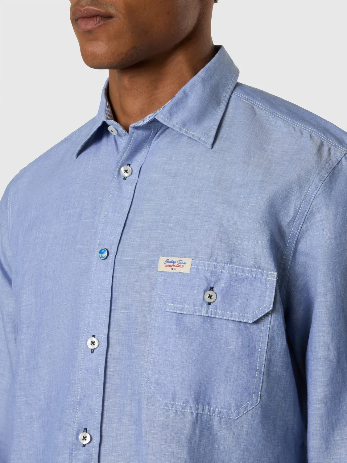 North Sails Archive chemise coton manches retroussées