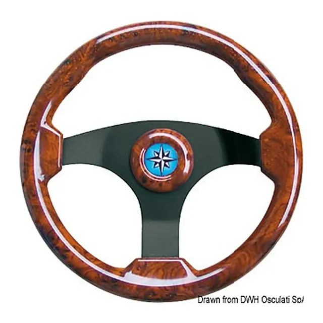 easysea Technic volant bateau noir 350 mm polyuréthane