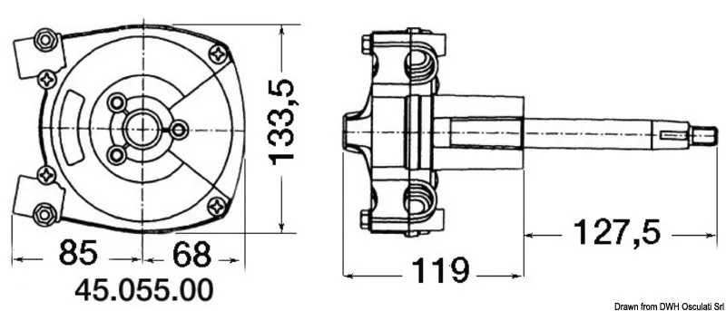 Ultraflex T71 boîtier direction rotative bateau jusqu’à 10 m