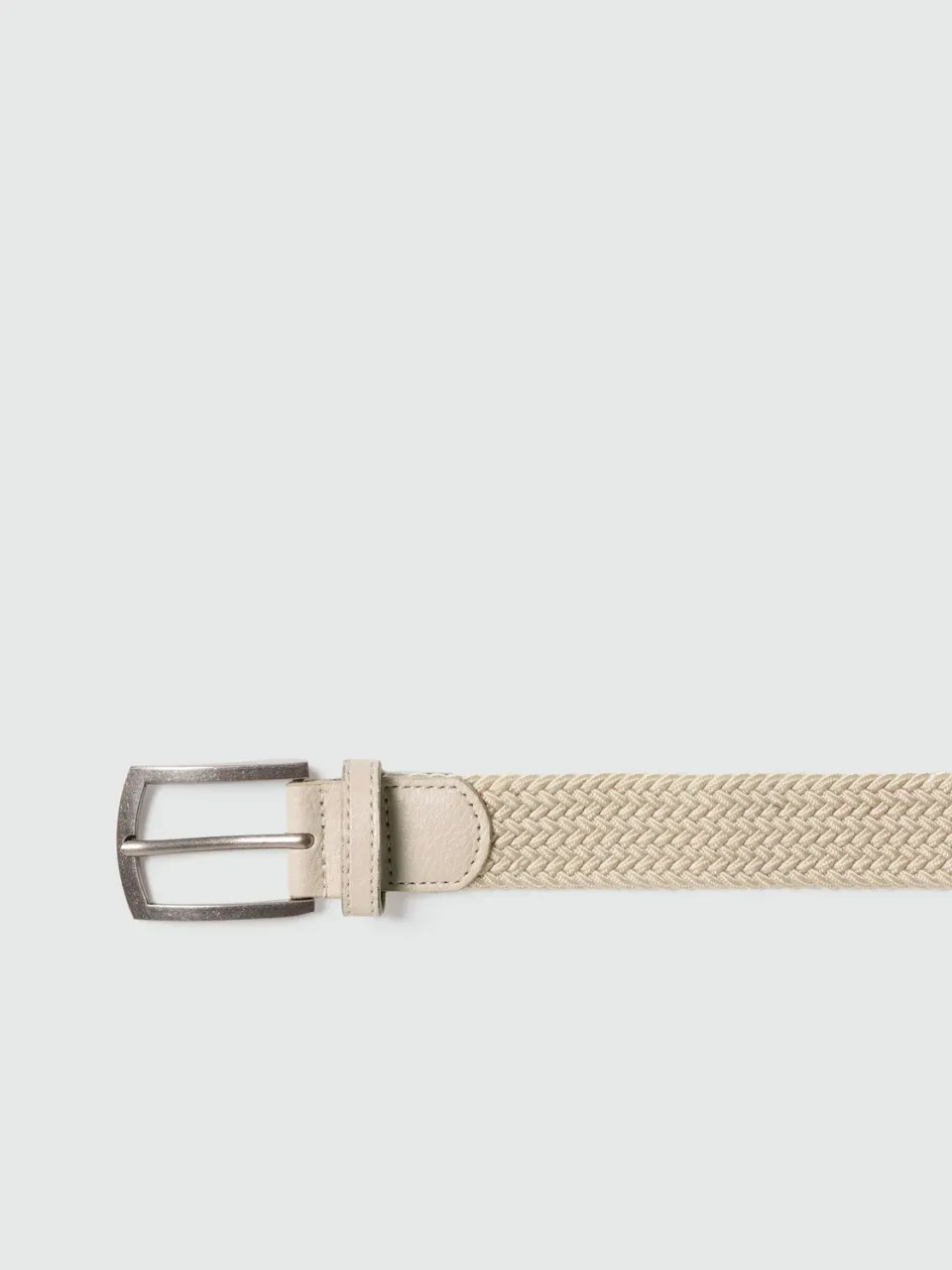 North Sails ceinture tressée extensible beige taille unique