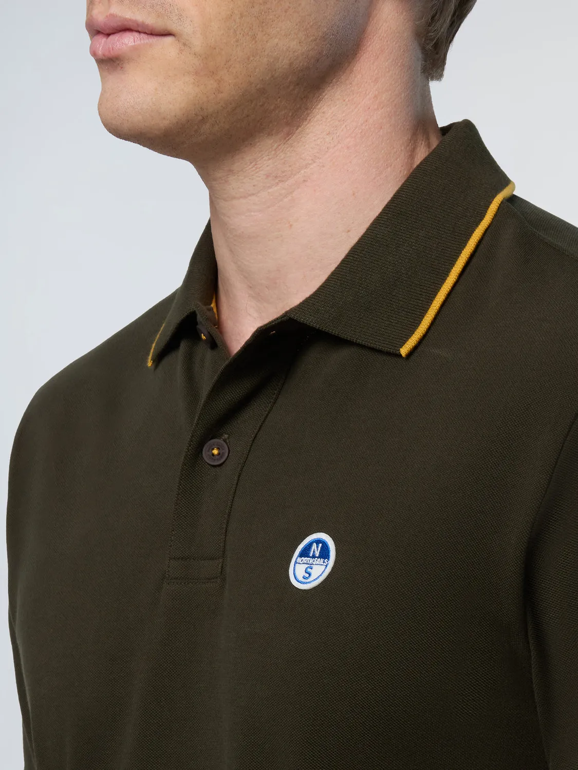 North Sails polo col lettré coton bio piqué