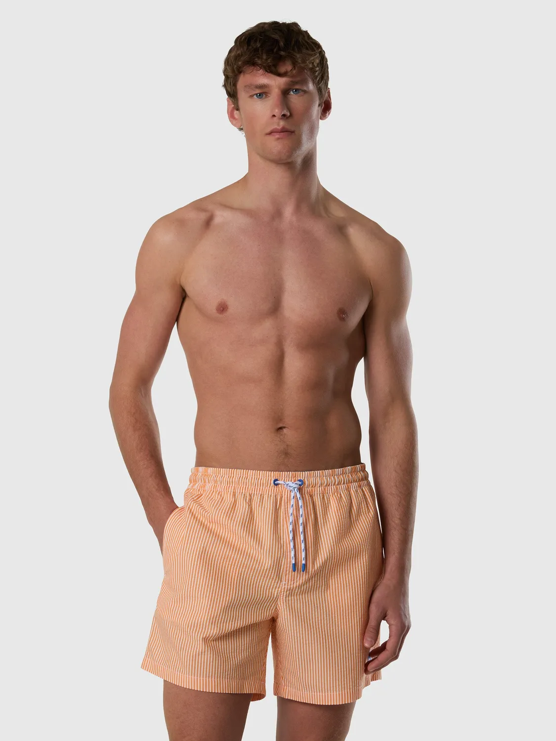 North Sails short de bain seersucker rayé