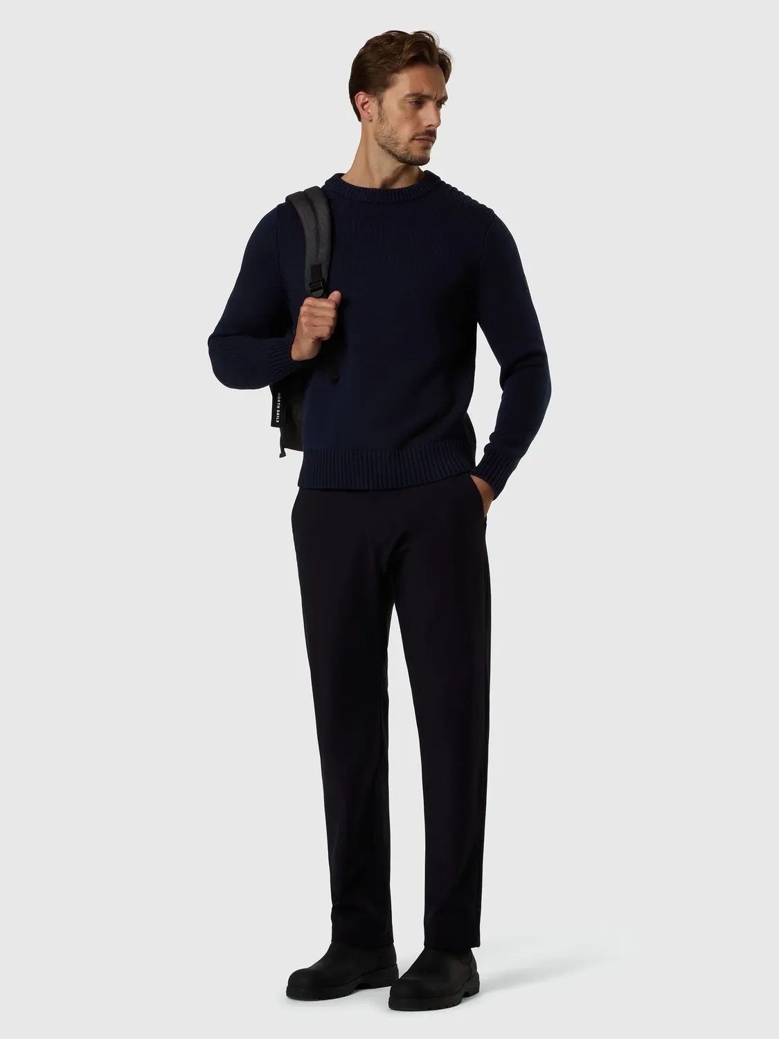 North Sails Chunky pull coton bio marine