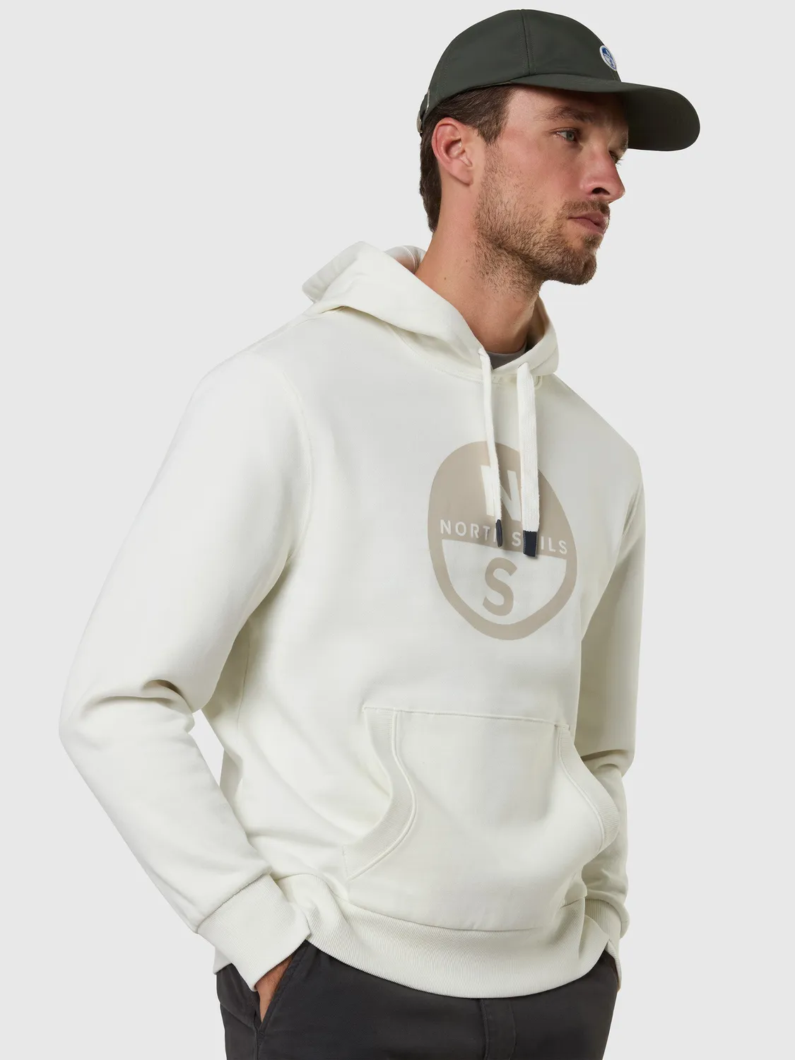 North Sails hoodie maxi logo homme molleton