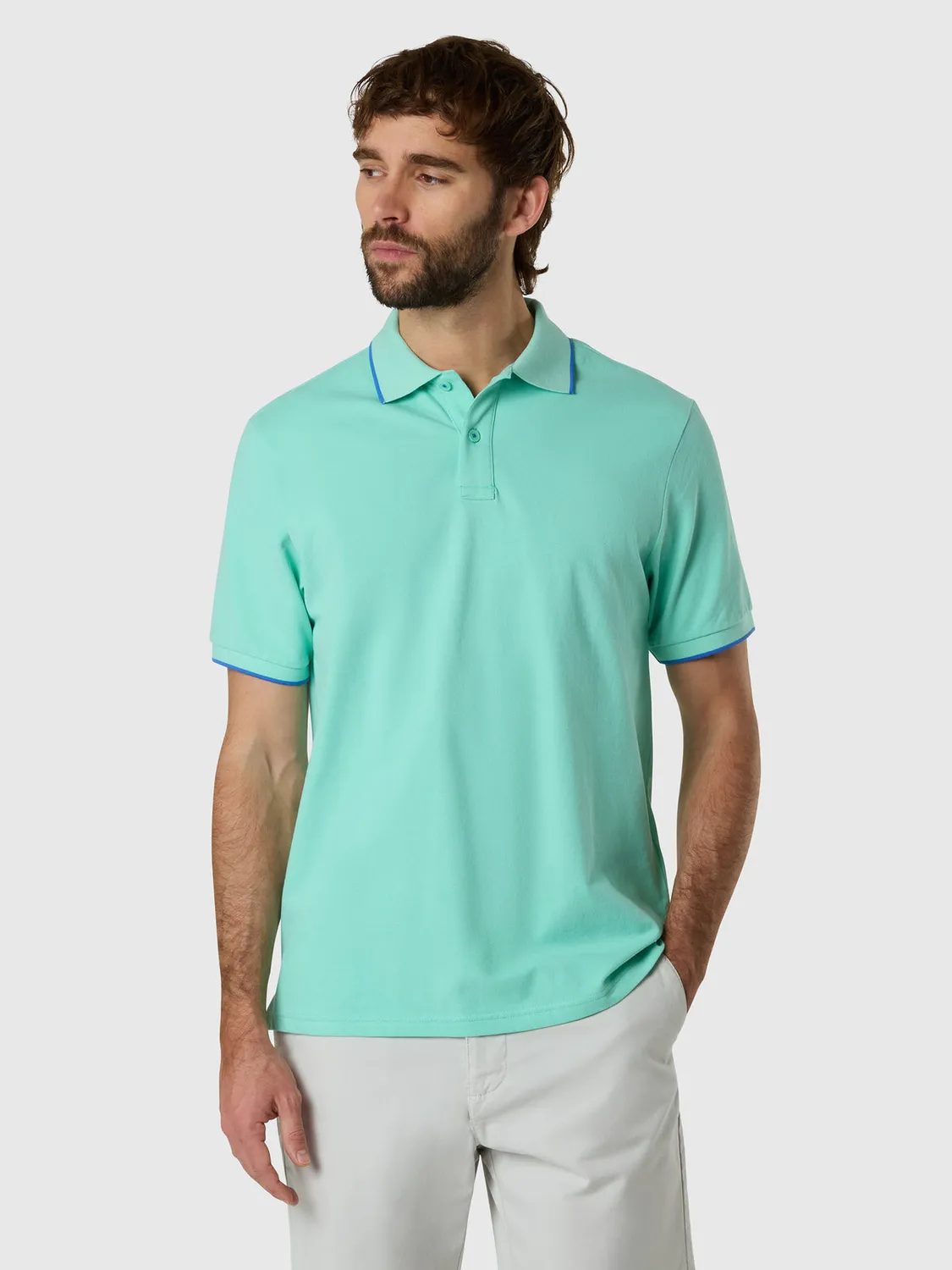 North Sails polo coton bio bordures contrastées