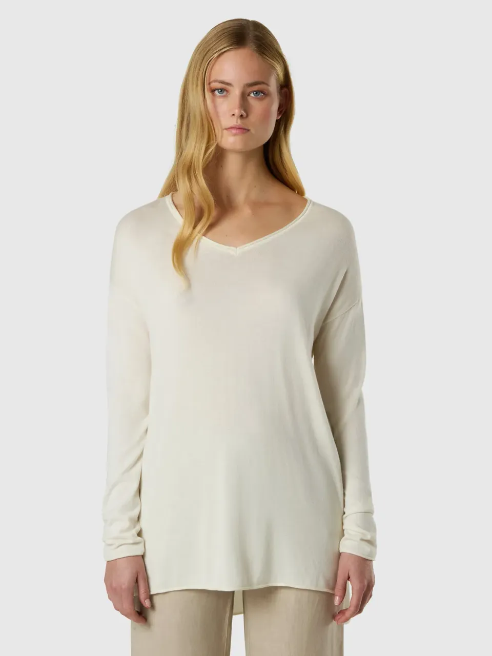North Sails Light V-neck pull col V coton viscose