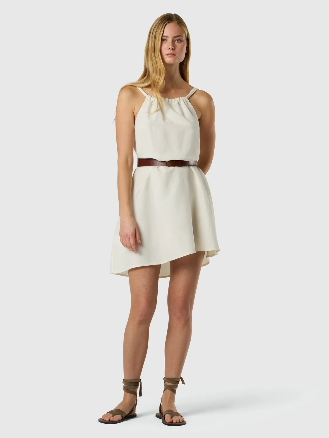 North Sails robe col froncé cordon Marshmallow femme