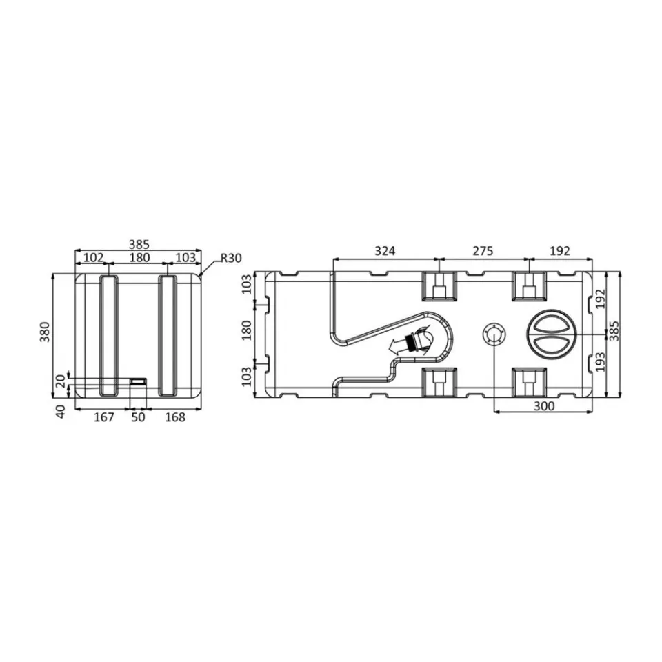 easysea réservoir eaux usées 115 L avec broyeur 12 V