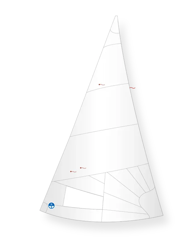 North Sails GP14 Génois DJ-4R RSQ4.55 à Recouvrement
