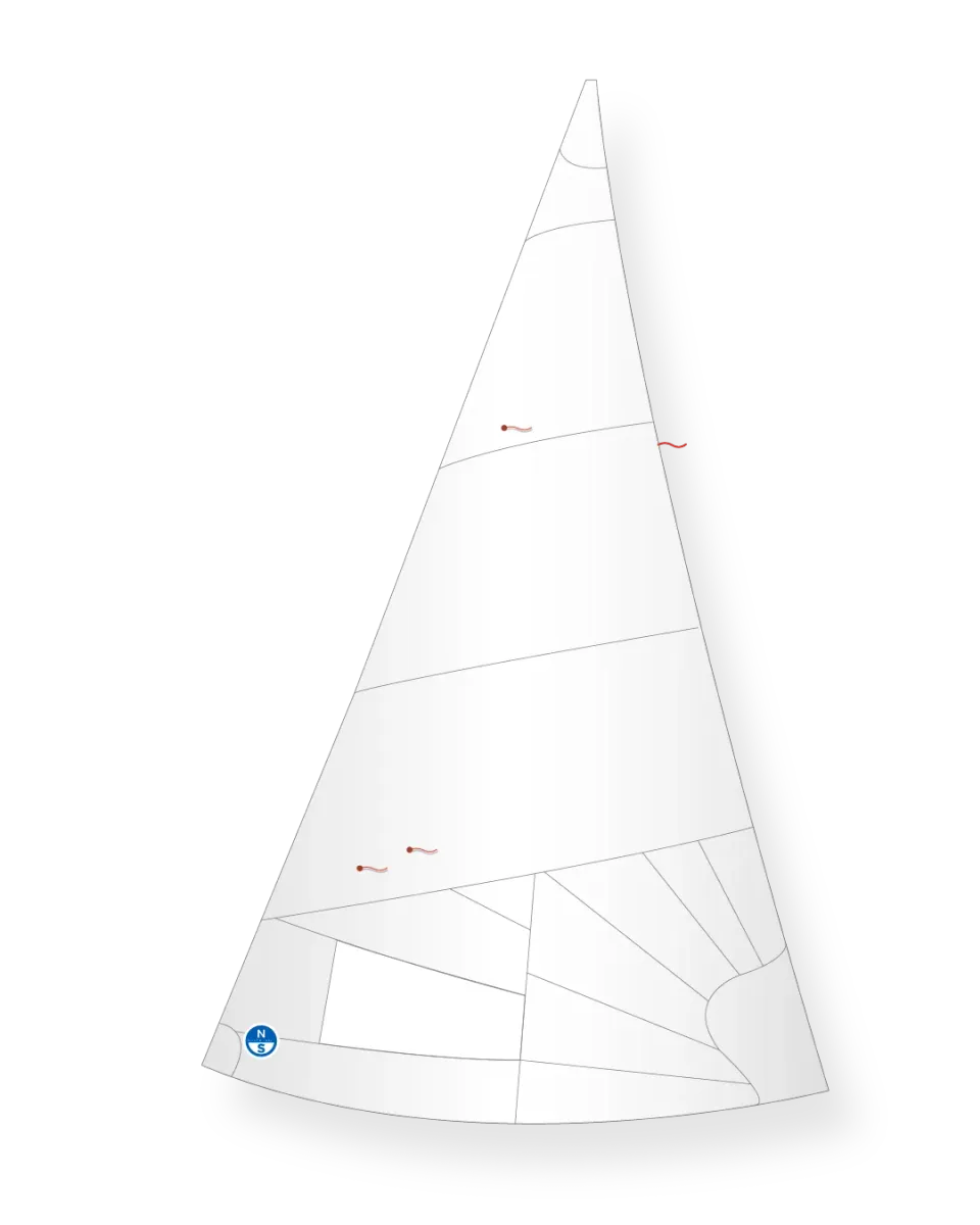 North Sails GP14 Génois DJ-4R RSQ4.55 à Recouvrement