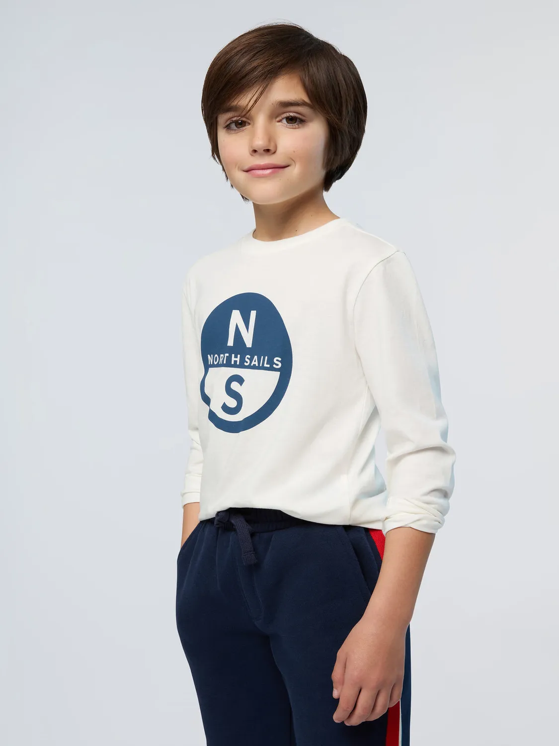 North Sails Maxi Print t-shirt manche longue coton bio