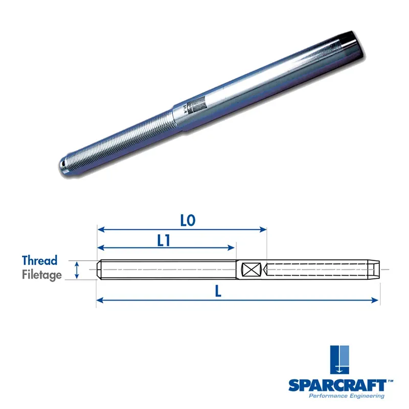 Sparcraft Stud Ø10 embout à sertir fileté 5/8 UNF