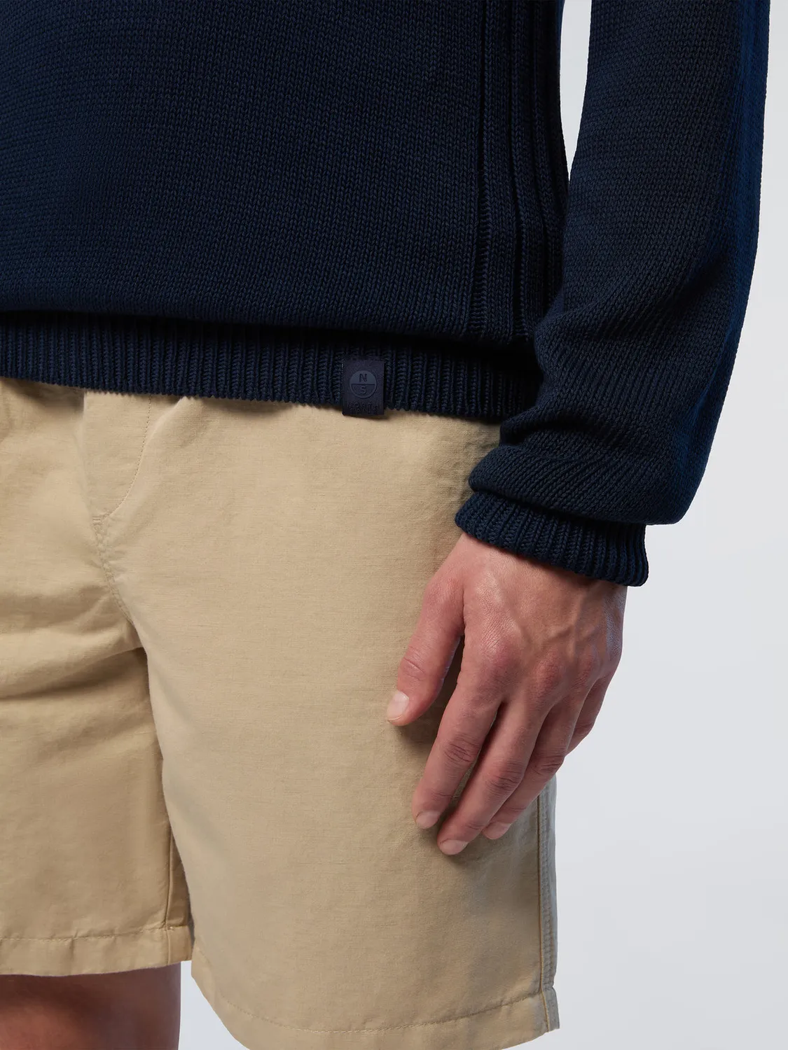North Sails Fully Fashioned pull col rond coton bio