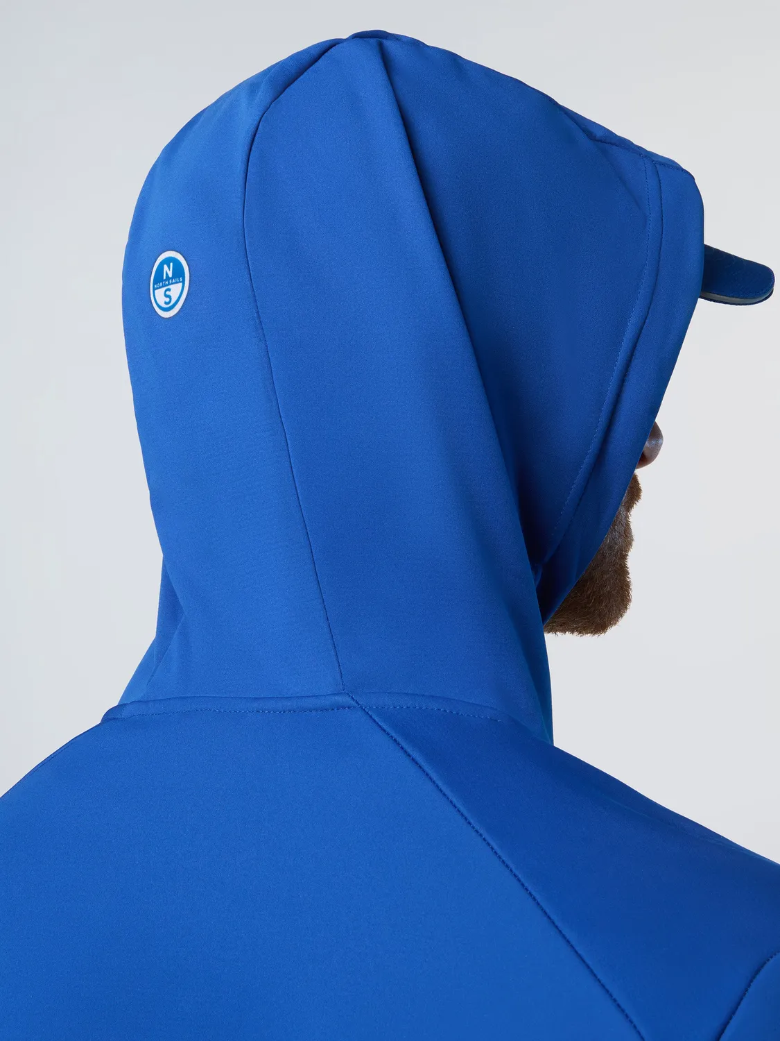 North Sails Race SoftShell+ hoodie bleu océan