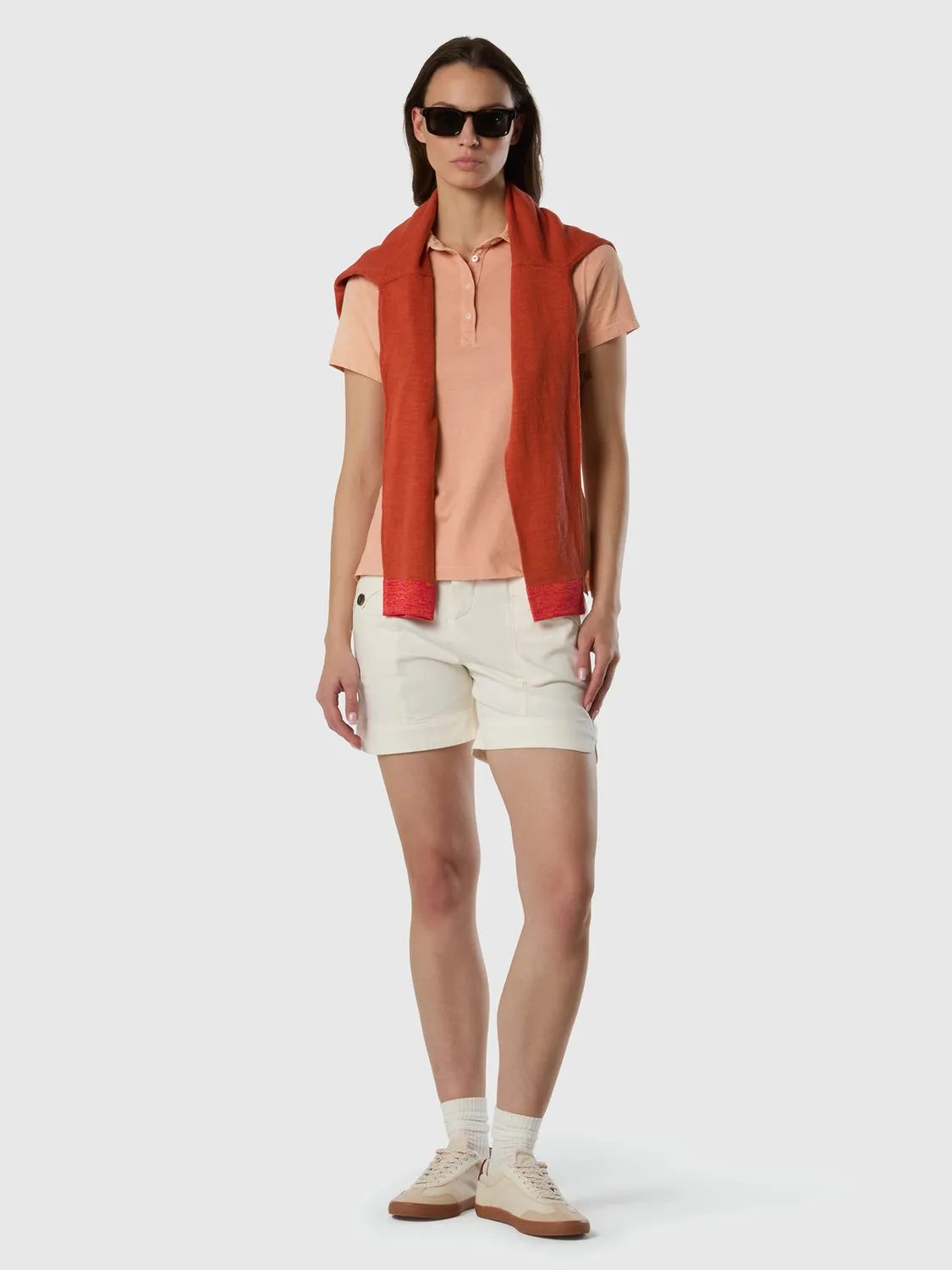 North Sails polo slub jersey femme coton