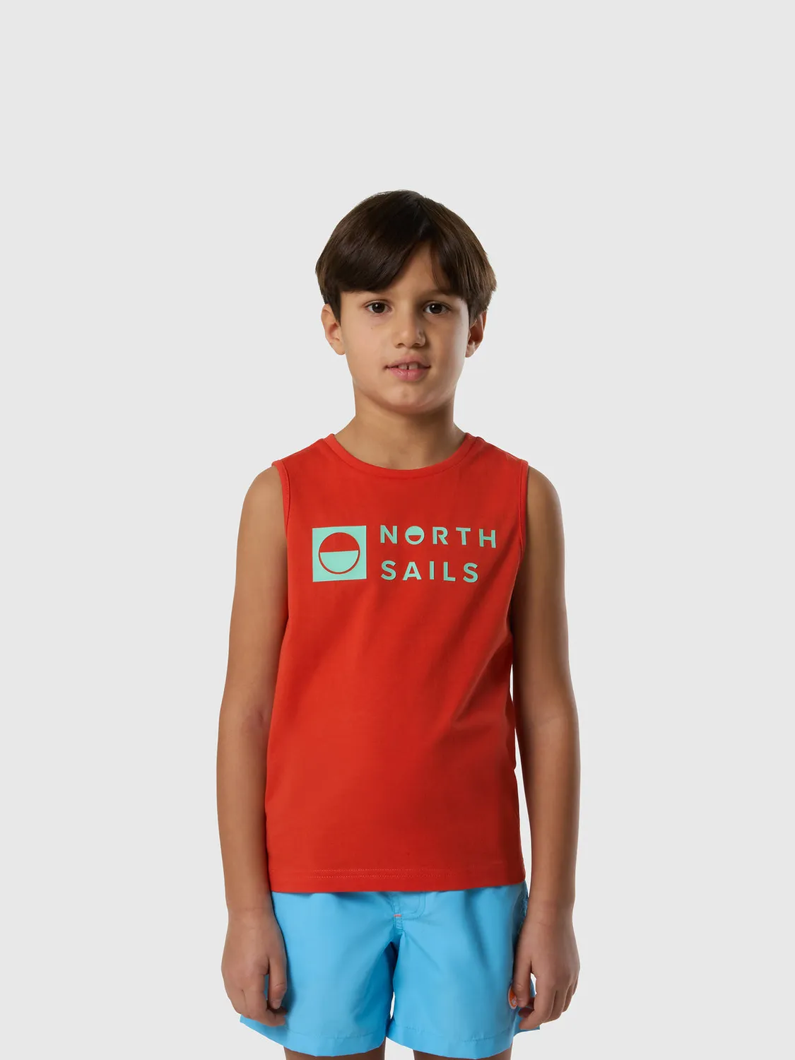 North Sails débardeur enfant logo relief coton bio