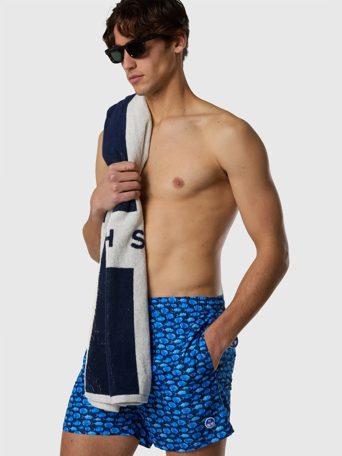 North Sails short de bain REPREVE imprimé océan