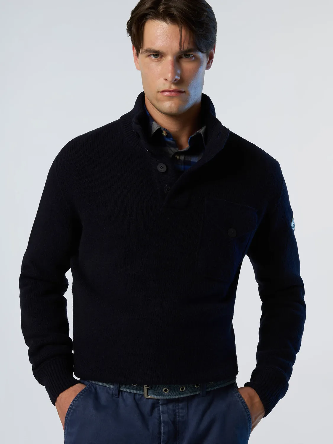 North Sails Archive pull col montant laine
